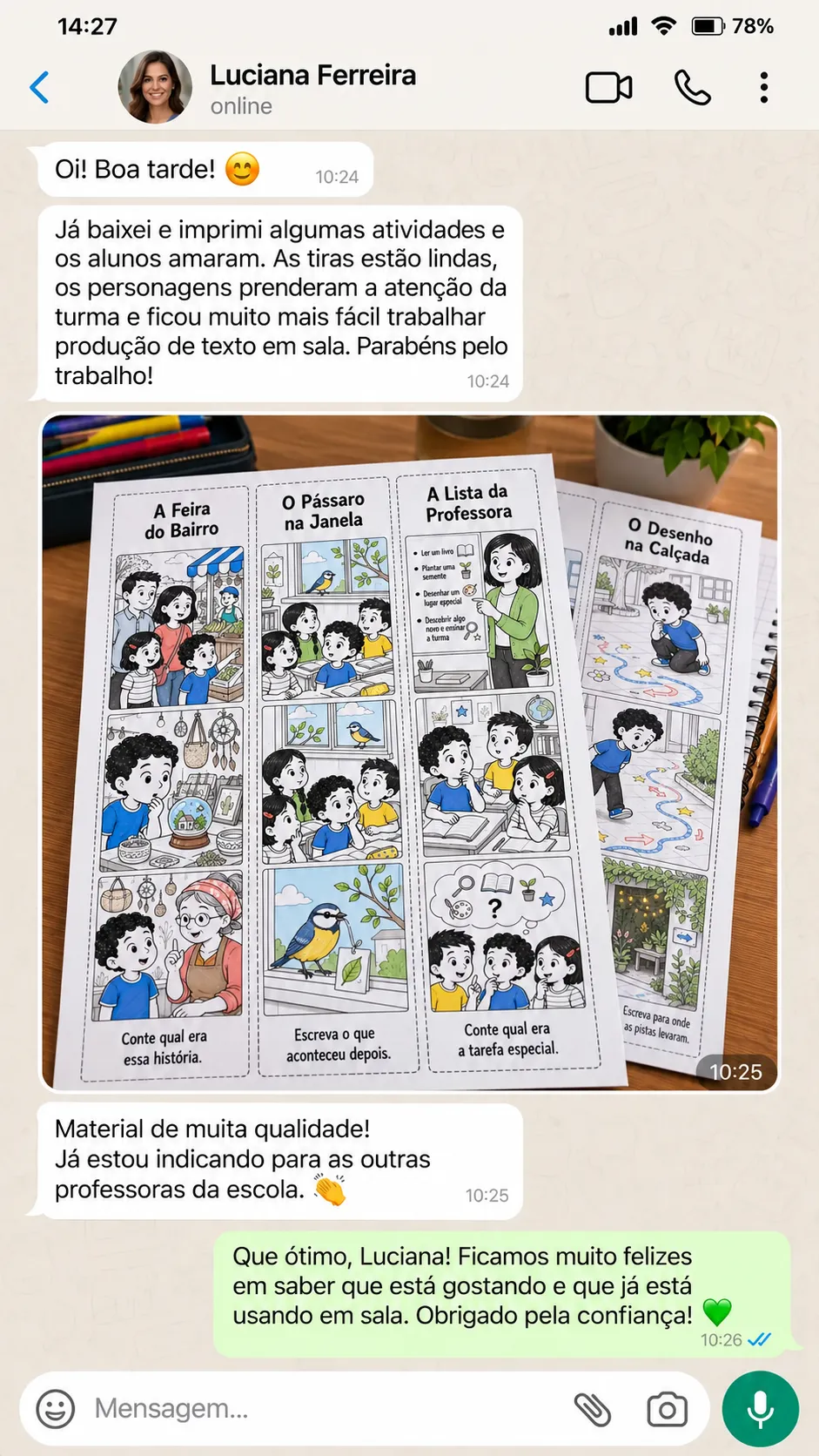 Print de Depoimento Real 2