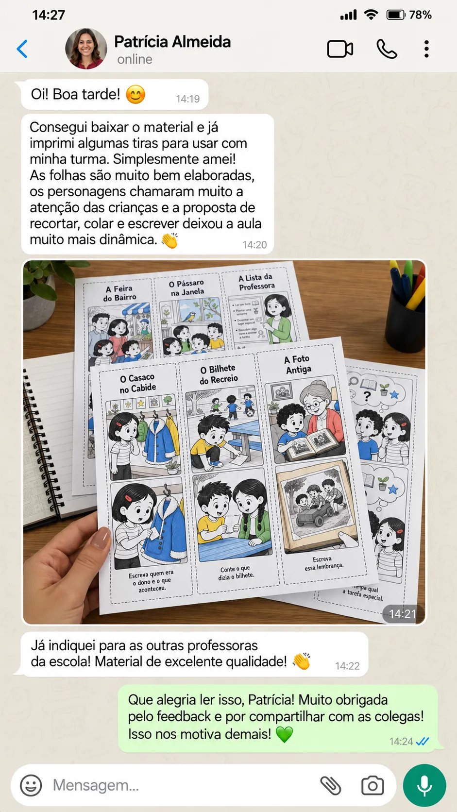 Print de Depoimento Real 3